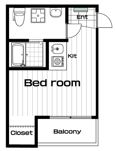 向ヶ丘遊園駅の賃貸 65,500円 間取り図