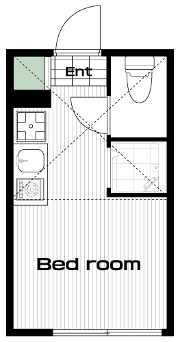 西荻窪駅の賃貸 61,000円 間取り図