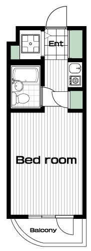 上北沢駅の賃貸 55,000円 間取り図