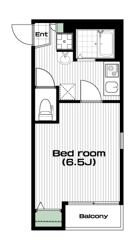 東武練馬駅の賃貸 79,000円 間取り図