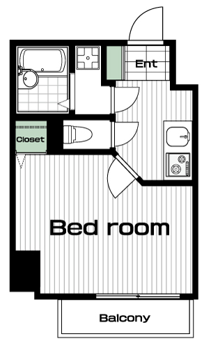 上石神井駅の賃貸 78,000円 間取り図