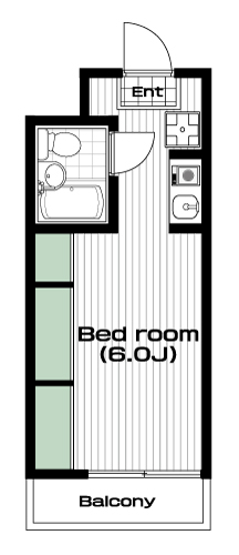 新板橋駅の賃貸 60,000円 間取り図