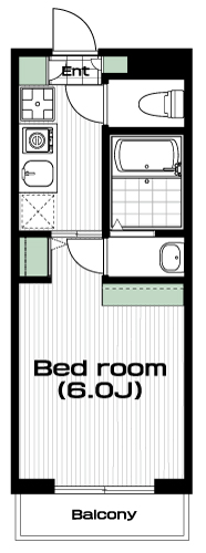 武蔵境駅の賃貸 73,000円 間取り図