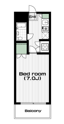 石神井公園駅の賃貸 53,000円 間取り図
