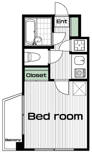聖蹟桜ヶ丘駅の賃貸 59,000円 間取り図