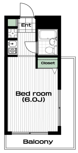 生田駅の賃貸 32,500円 間取り図