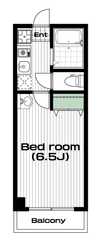 志木駅の賃貸 57,000円 間取り図