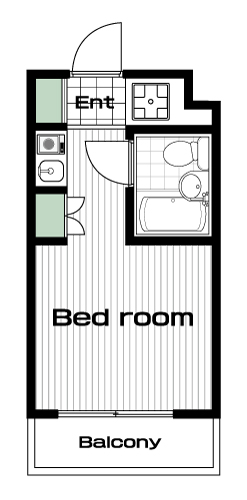 西巣鴨駅の賃貸 58,000円 間取り図