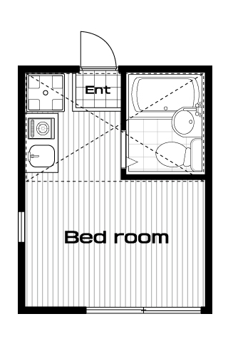 西巣鴨駅の賃貸 49,000円 間取り図