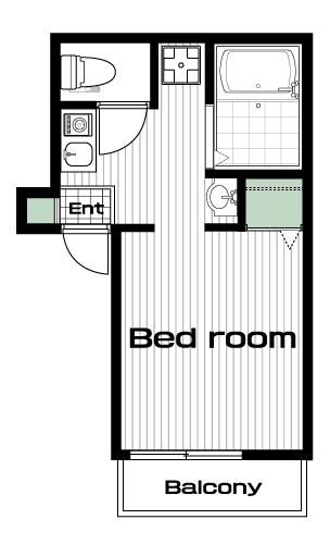 西巣鴨駅の賃貸 68,000円 間取り図
