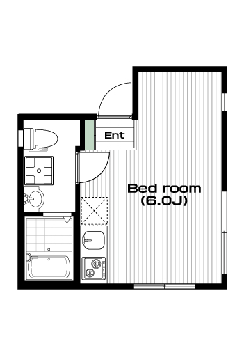 護国寺駅の賃貸 92,000円 間取り図