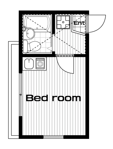 氷川台駅の賃貸 51,000円 間取り図