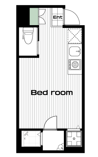 江古田駅の賃貸 62,000円 間取り図