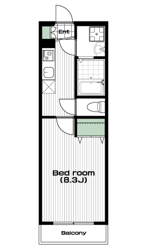 志村坂上駅の賃貸 81,000円 間取り図
