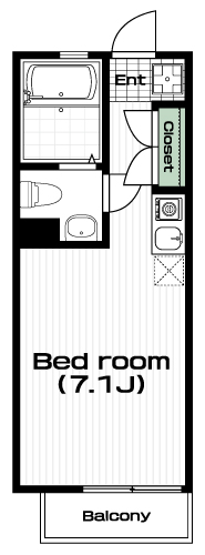 高円寺駅の賃貸 84,000円 間取り図