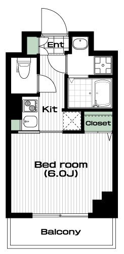 読売ランド前駅の賃貸 68,000円 間取り図