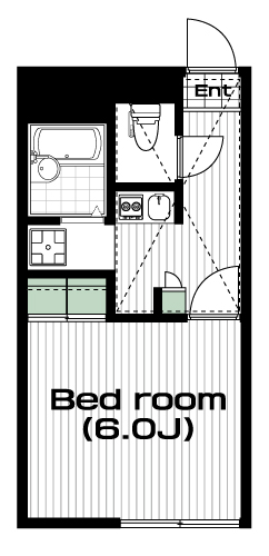 西八王子駅の賃貸 48,000円 間取り図