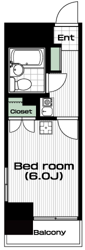西八王子駅の賃貸 42,000円 間取り図