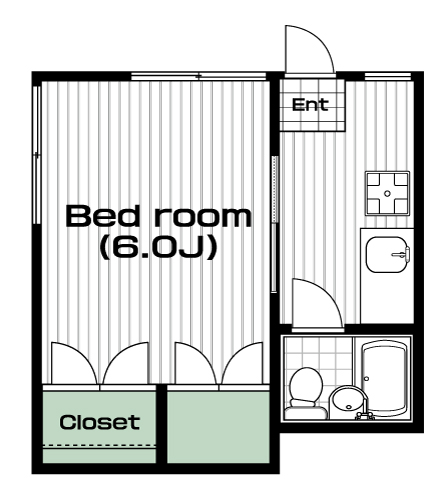 桜上水駅の賃貸 50,000円 間取り図