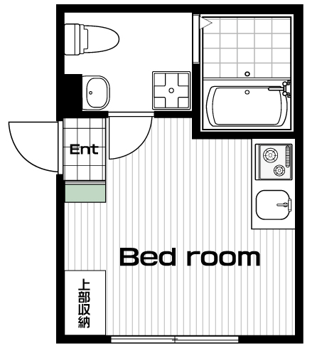 阿佐ヶ谷駅の賃貸 76,000円 間取り図