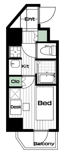 武蔵小杉駅の賃貸 78,000円 間取り図