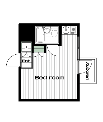目白駅の賃貸 62,000円 間取り図