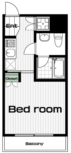 田無駅の賃貸 71,000円 間取り図