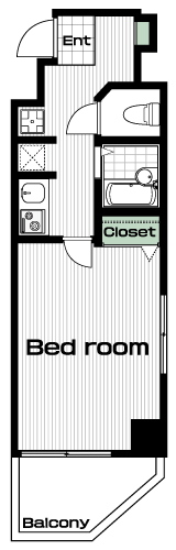芦花公園駅の賃貸 75,000円 間取り図