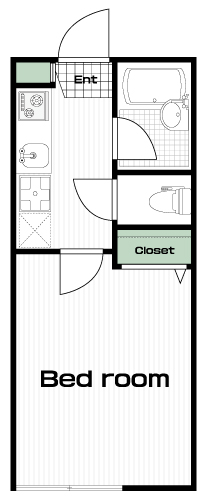 つつじヶ丘駅の賃貸 60,000円 間取り図