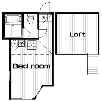 久地駅の賃貸 60,000円 間取り図