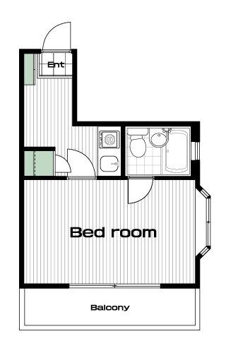 南与野駅の賃貸 33,000円 間取り図