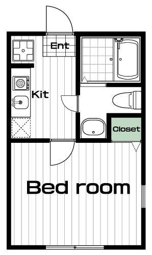 三ツ沢上町駅の賃貸 66,000円 間取り図