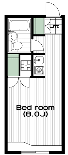 蒲田駅の賃貸 60,000円 間取り図