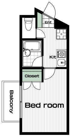 久地駅の賃貸 53,000円 間取り図