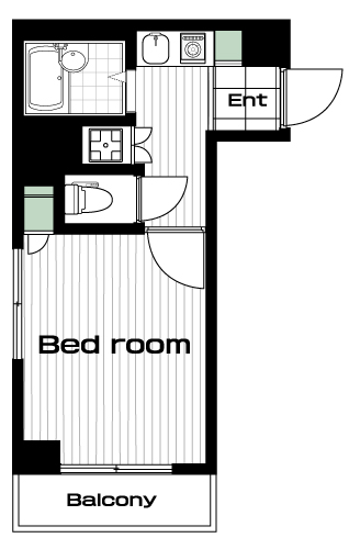 茗荷谷駅の賃貸 75,000円 間取り図