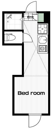 下落合駅の賃貸 63,000円 間取り図