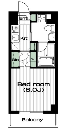 鷺沼駅の賃貸 68,000円 間取り図