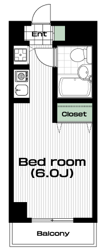 国分寺駅の賃貸 63,000円 間取り図