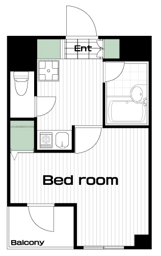西八王子駅の賃貸 47,000円 間取り図