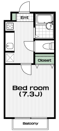 武蔵境駅の賃貸 65,000円 間取り図