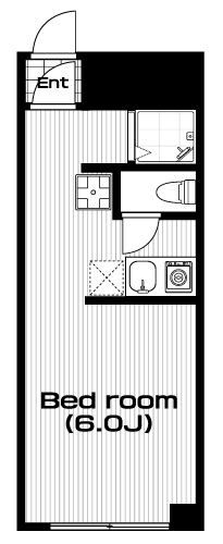田無駅の賃貸 60,000円 間取り図