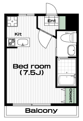 鷺沼駅の賃貸 67,000円 間取り図