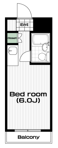 梅ヶ丘駅の賃貸 50,000円 間取り図