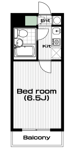桜新町駅の賃貸 59,000円 間取り図