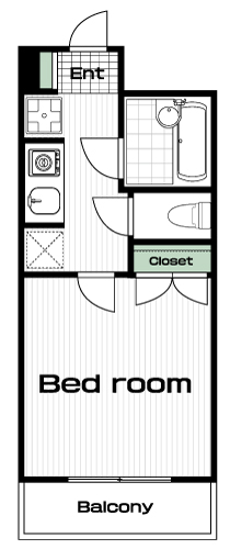 幡ヶ谷駅の賃貸 67,000円 間取り図