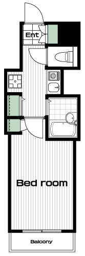 高円寺駅の賃貸 75,000円 間取り図
