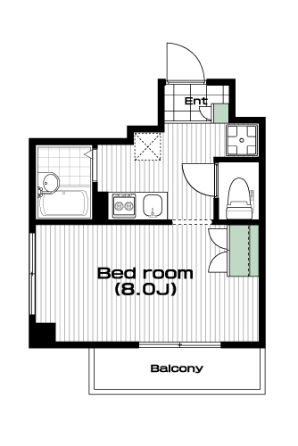 蓮根駅の賃貸 61,500円 間取り図