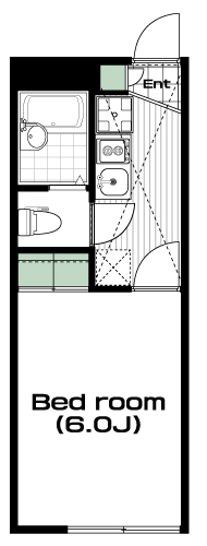 高幡不動駅の賃貸 51,000円 間取り図
