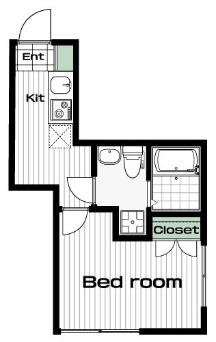 向ヶ丘遊園駅の賃貸 60,000円 間取り図