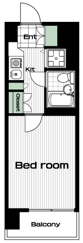 武蔵小杉駅の賃貸 50,000円 間取り図